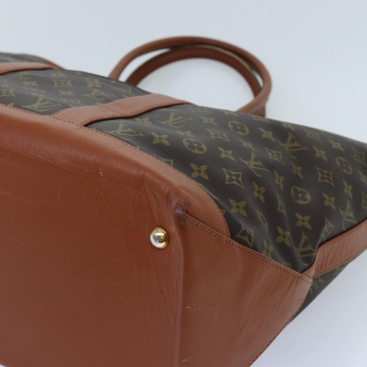 LOUIS VUITTON Monogram Sac Weekend GM Tote Bag M42420 LV Auth bs13351