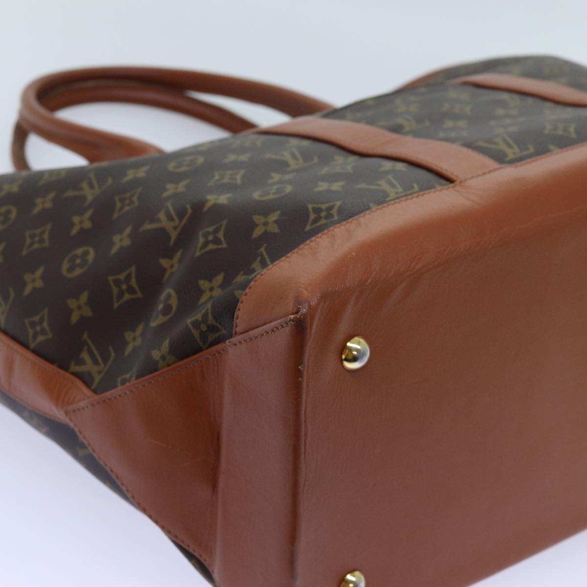 LOUIS VUITTON Monogram Sac Weekend GM Tote Bag M42420 LV Auth bs13351