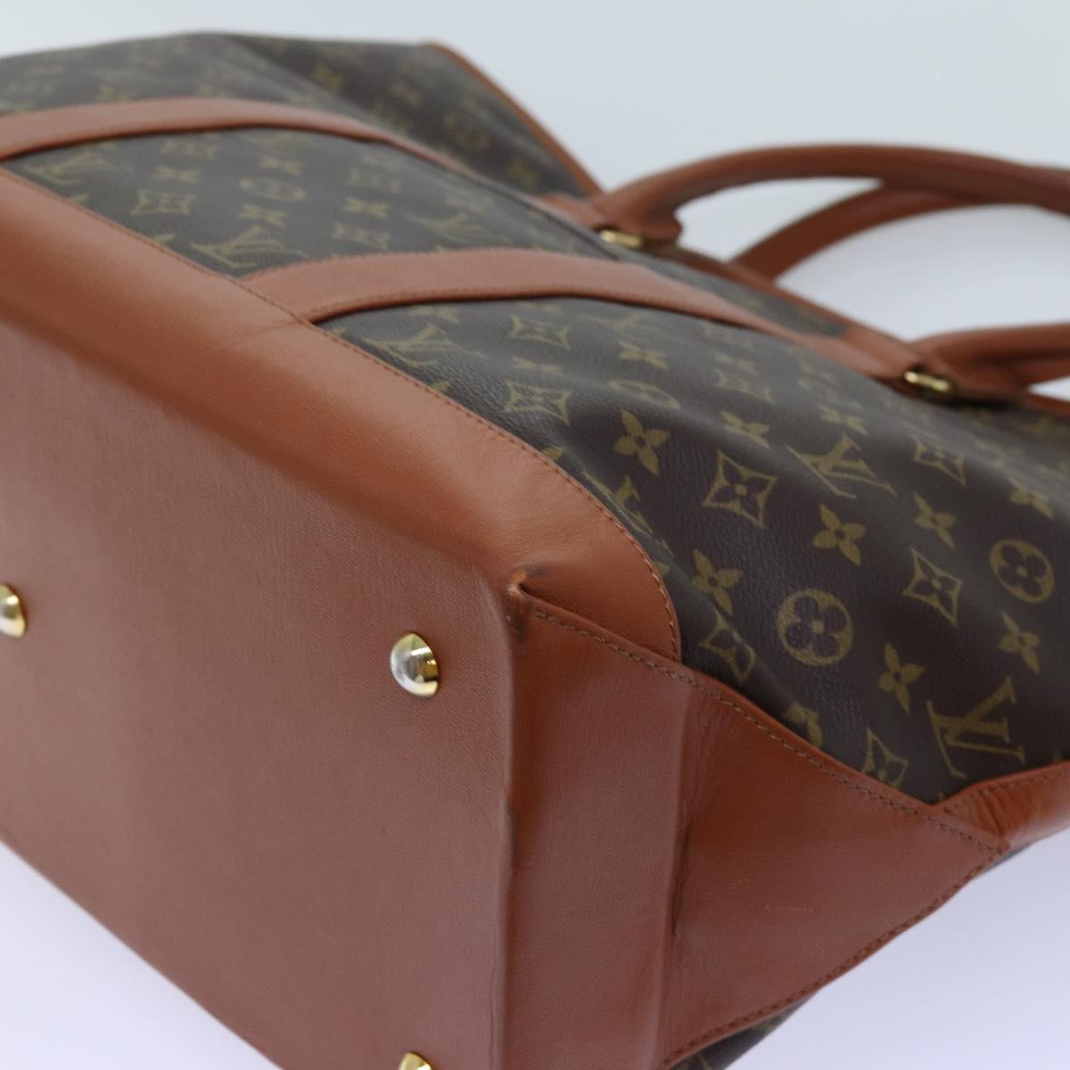 LOUIS VUITTON Monogram Sac Weekend GM Tote Bag M42420 LV Auth bs13351