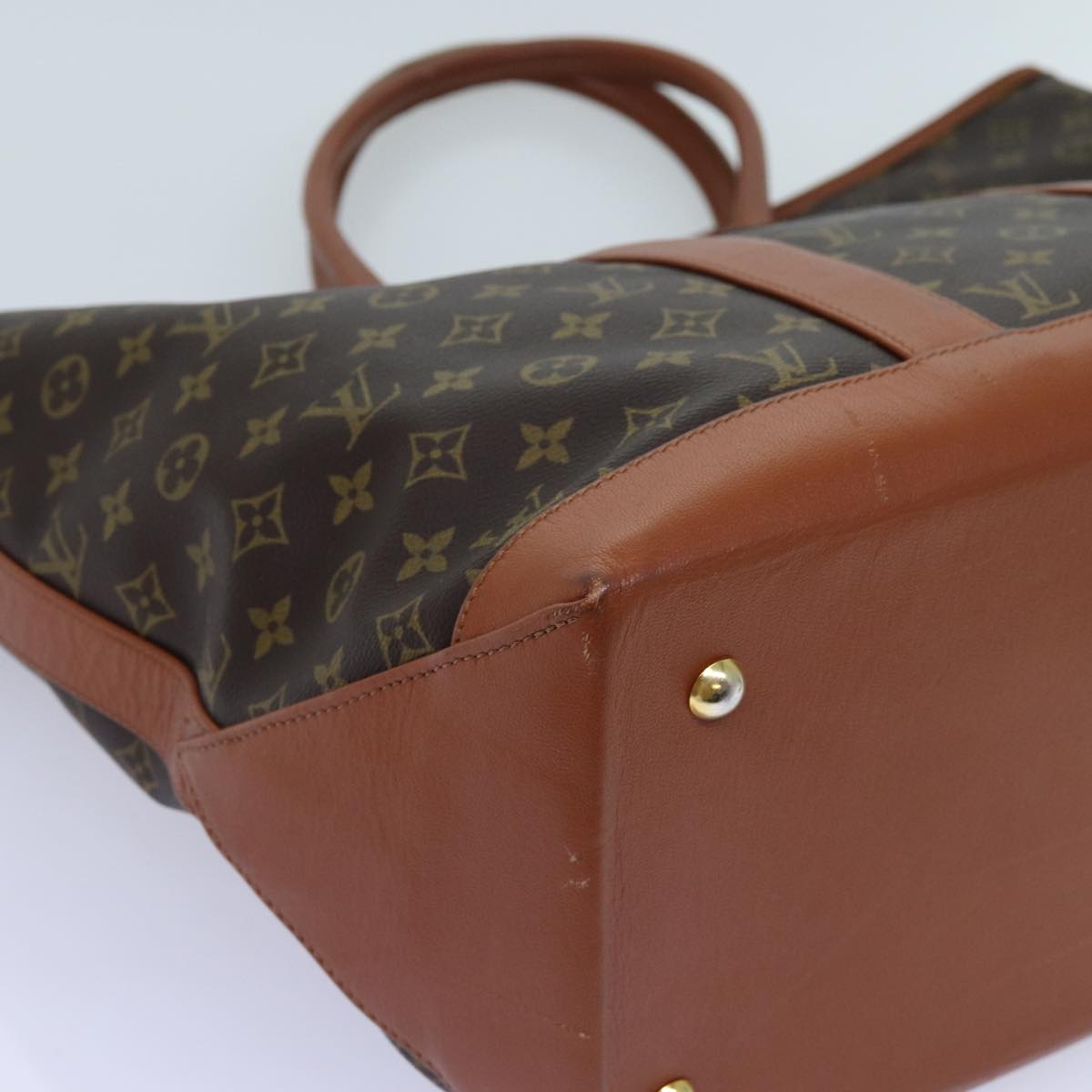 LOUIS VUITTON Monogram Sac Weekend GM Tote Bag M42420 LV Auth bs13351