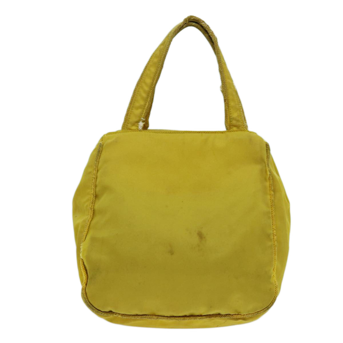 PRADA Hand Bag Nylon Yellow Auth bs13368 - 0