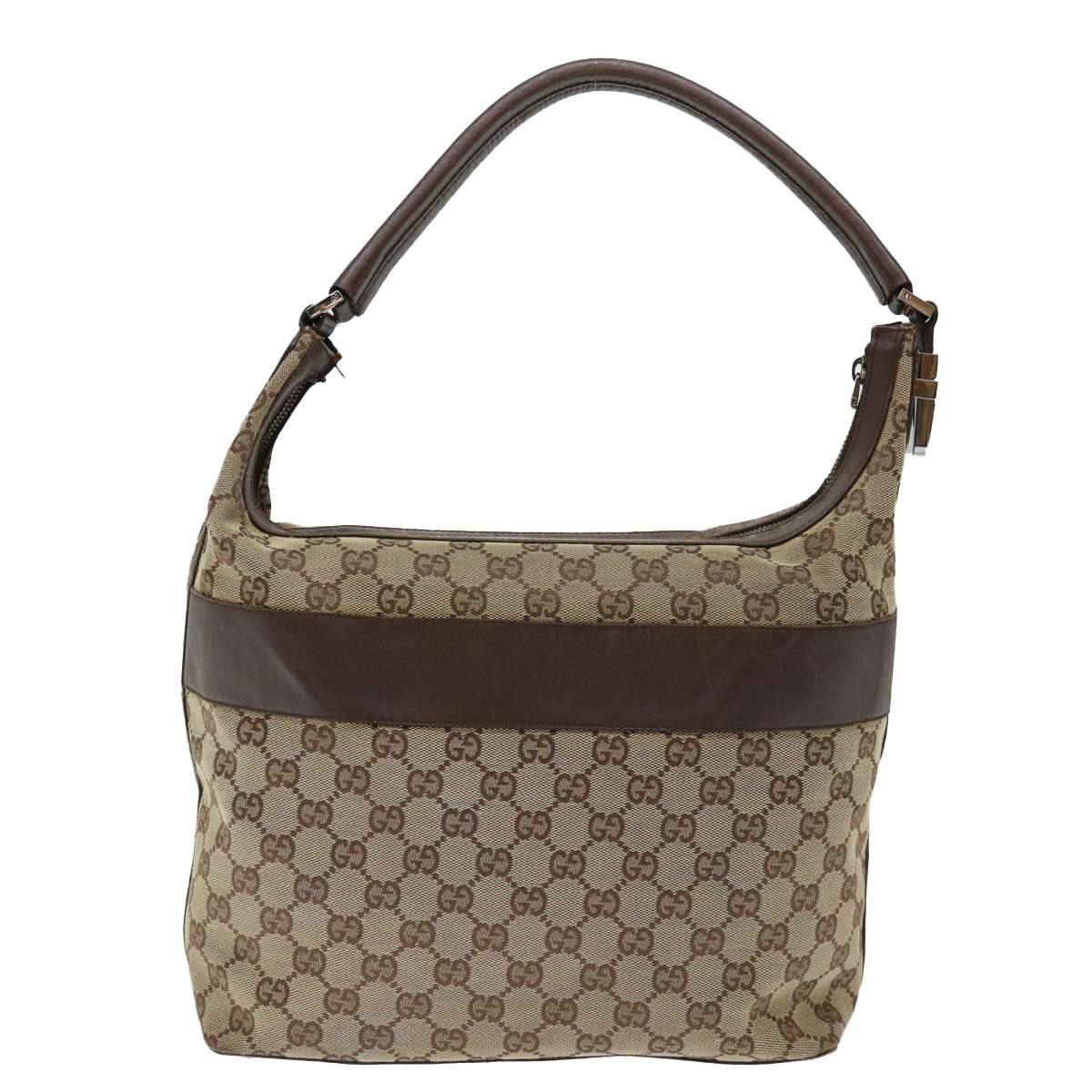 GUCCI GG Canvas Shoulder Bag Beige 001 4298 Auth bs13373