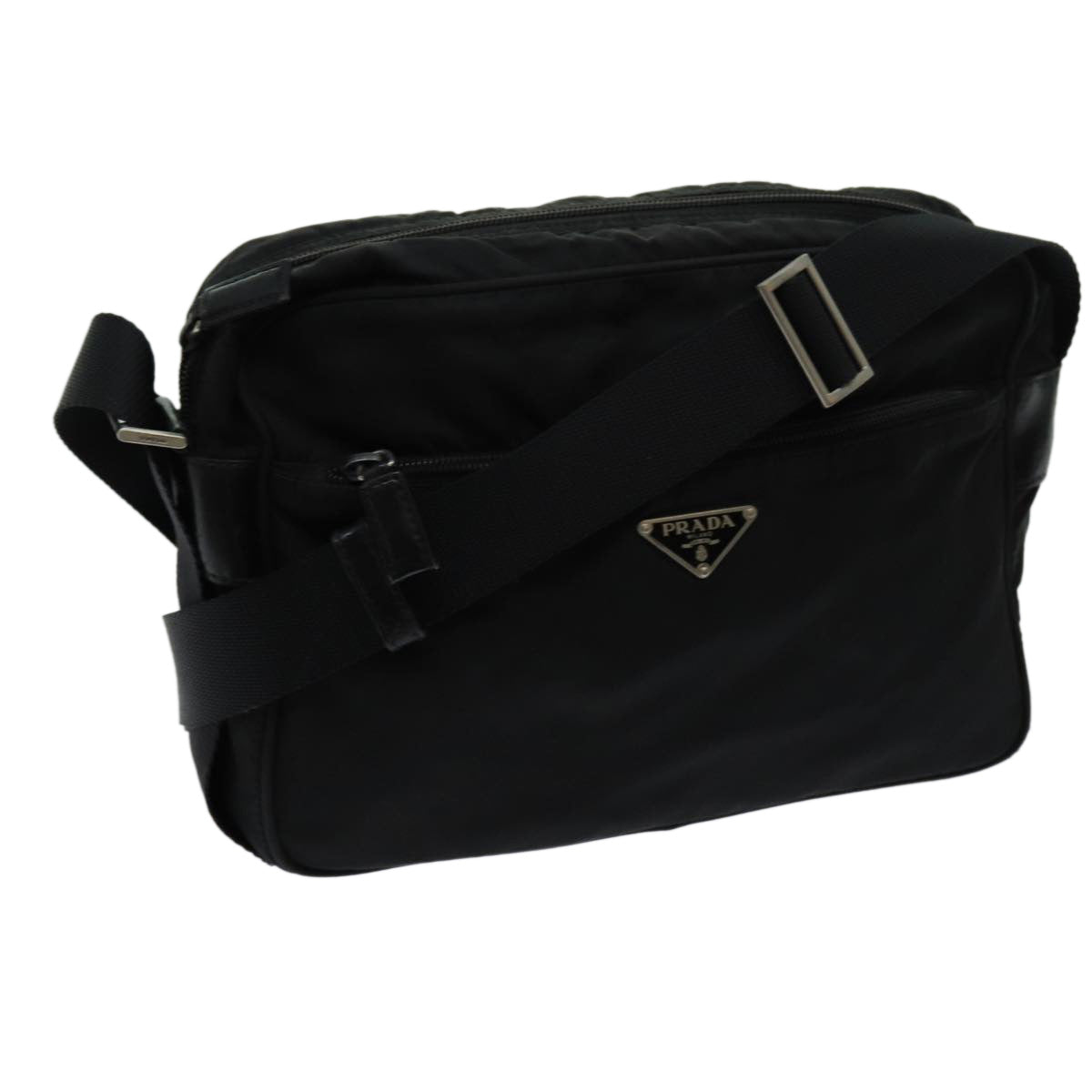 PRADA Shoulder Bag Nylon Black Auth bs13403