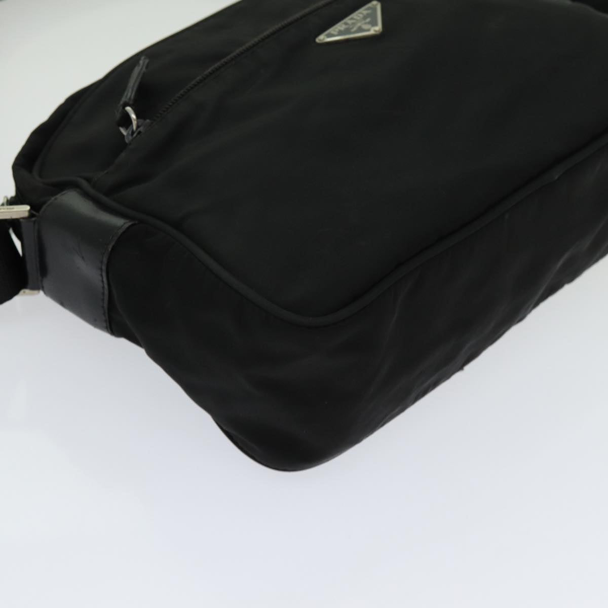 PRADA Shoulder Bag Nylon Black Auth bs13403