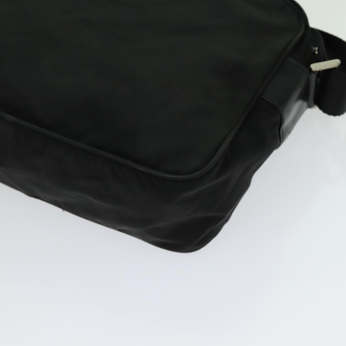 PRADA Shoulder Bag Nylon Black Auth bs13403