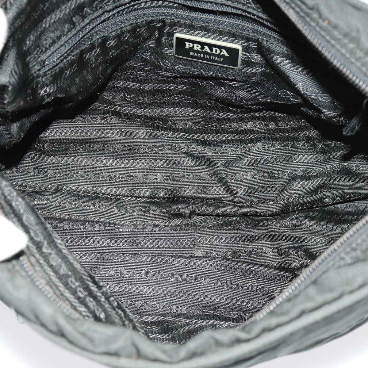 PRADA Shoulder Bag Nylon Black Auth bs13403