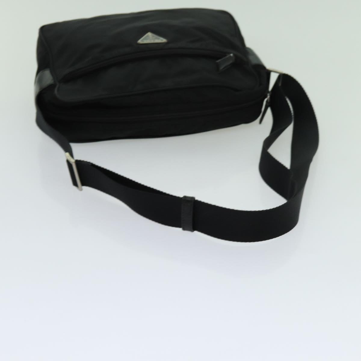 PRADA Shoulder Bag Nylon Black Auth bs13403