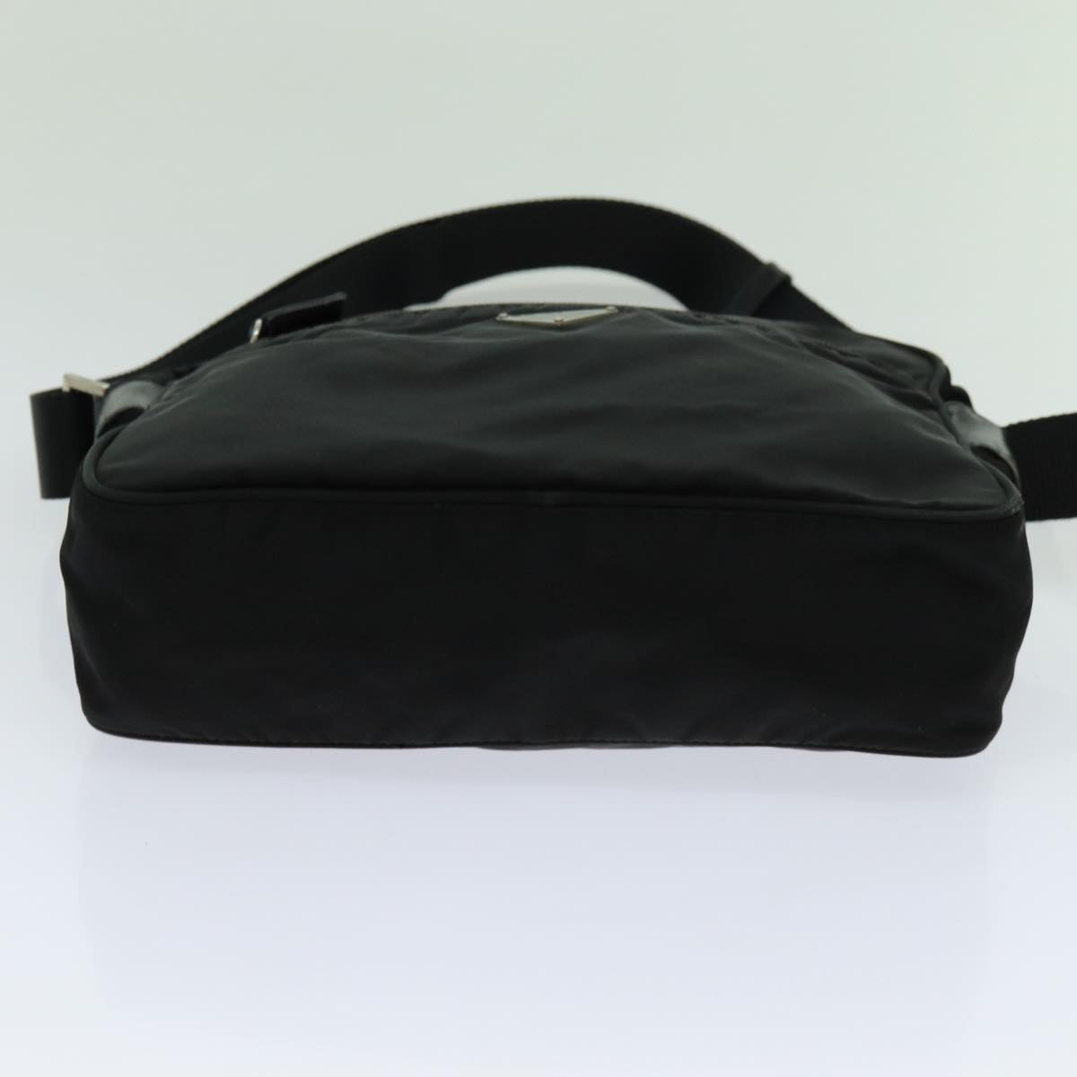 PRADA Shoulder Bag Nylon Black Auth bs13403