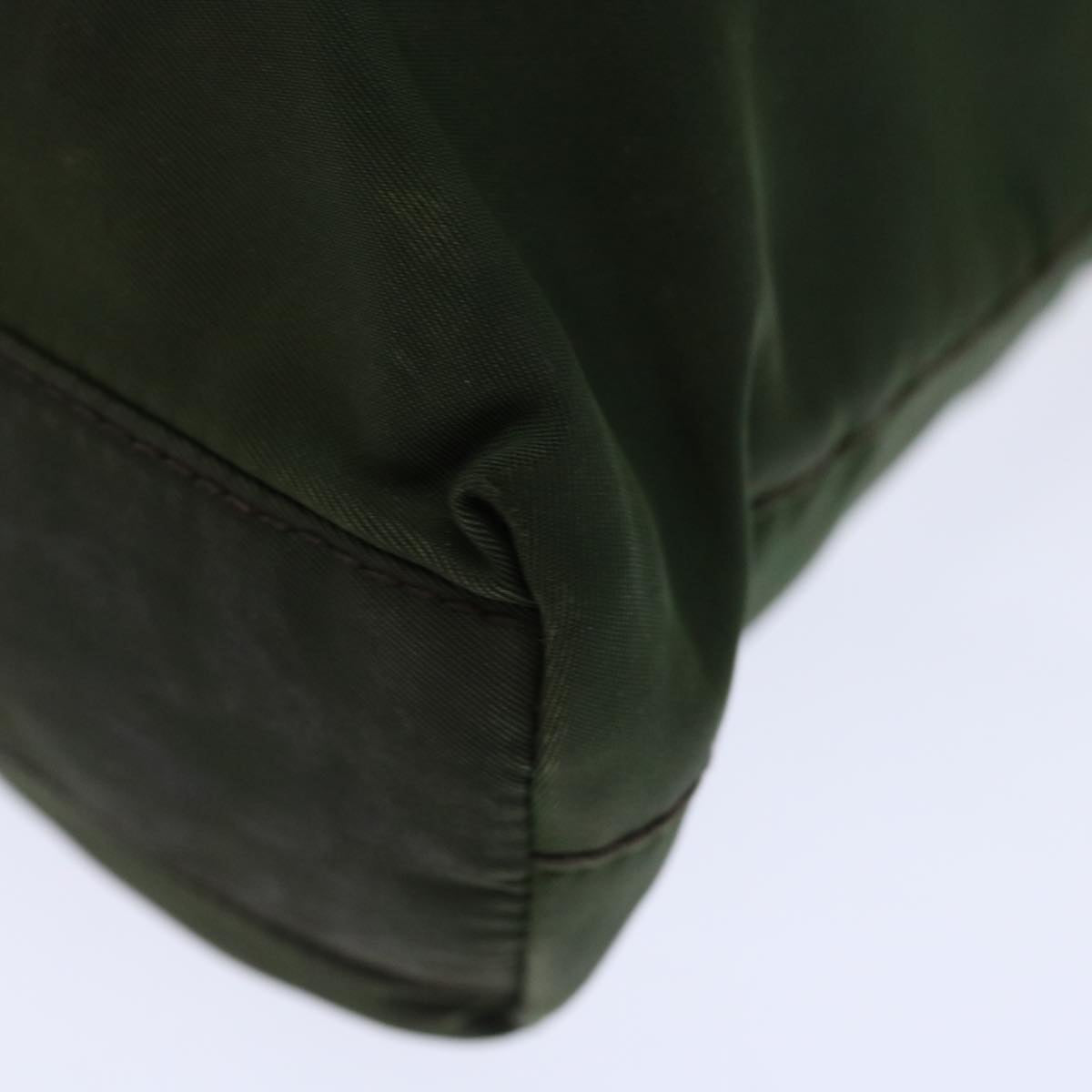 PRADA Shoulder Bag Nylon Khaki Auth bs13407