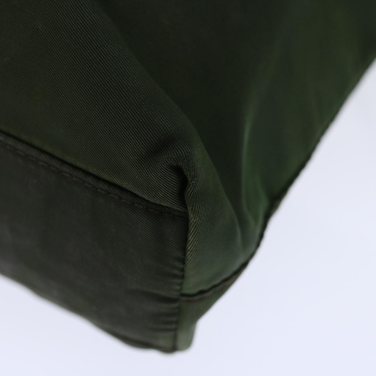 PRADA Shoulder Bag Nylon Khaki Auth bs13407