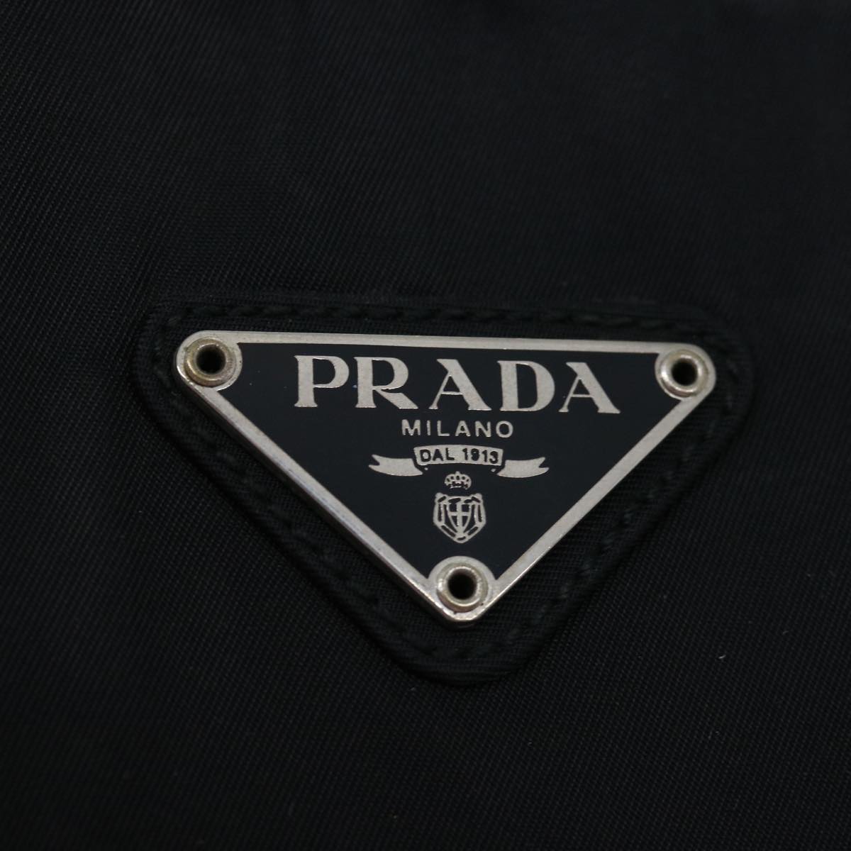 PRADA Shoulder Bag Nylon Black Auth bs13412