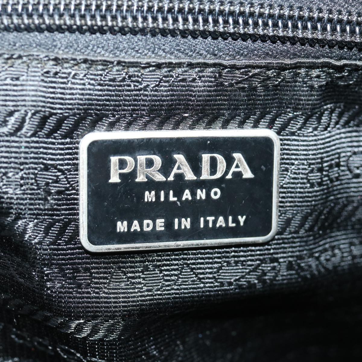 PRADA Shoulder Bag Nylon Black Auth bs13412