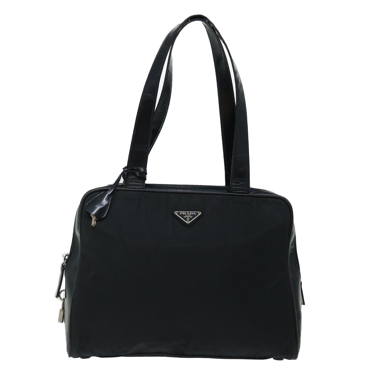 PRADA Shoulder Bag Nylon Black Auth bs13412