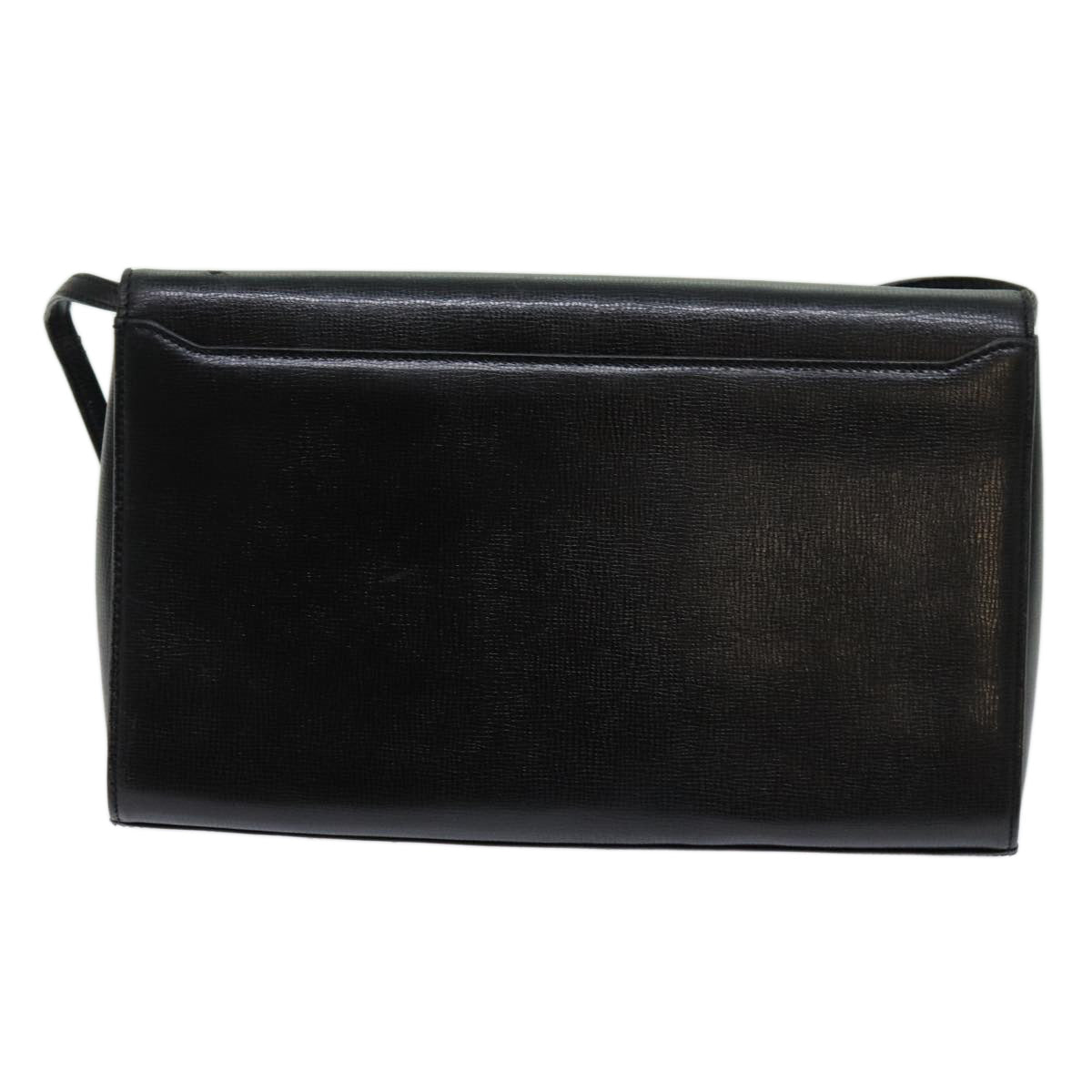 GIVENCHY Shoulder Bag Leather Black Auth bs13414