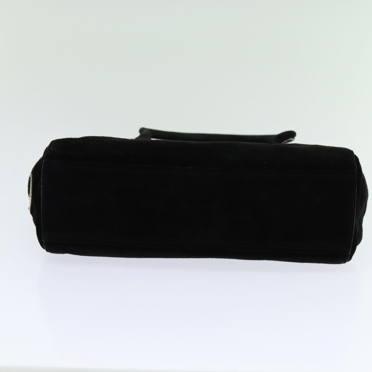 PRADA Shoulder Bag Suede Black Auth bs13416