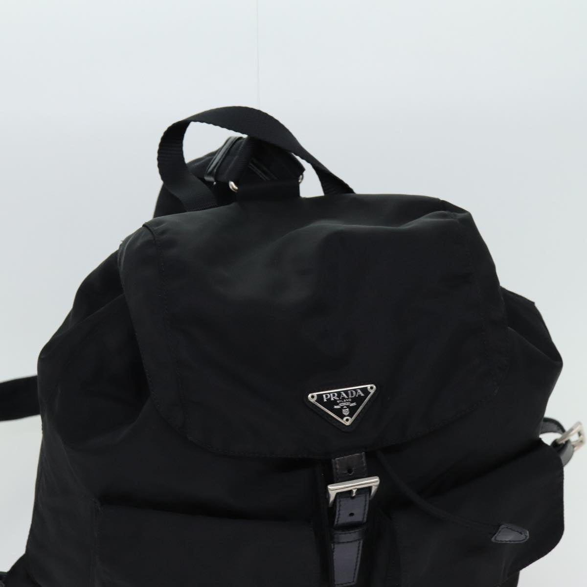 PRADA Backpack Nylon Black Auth bs13417