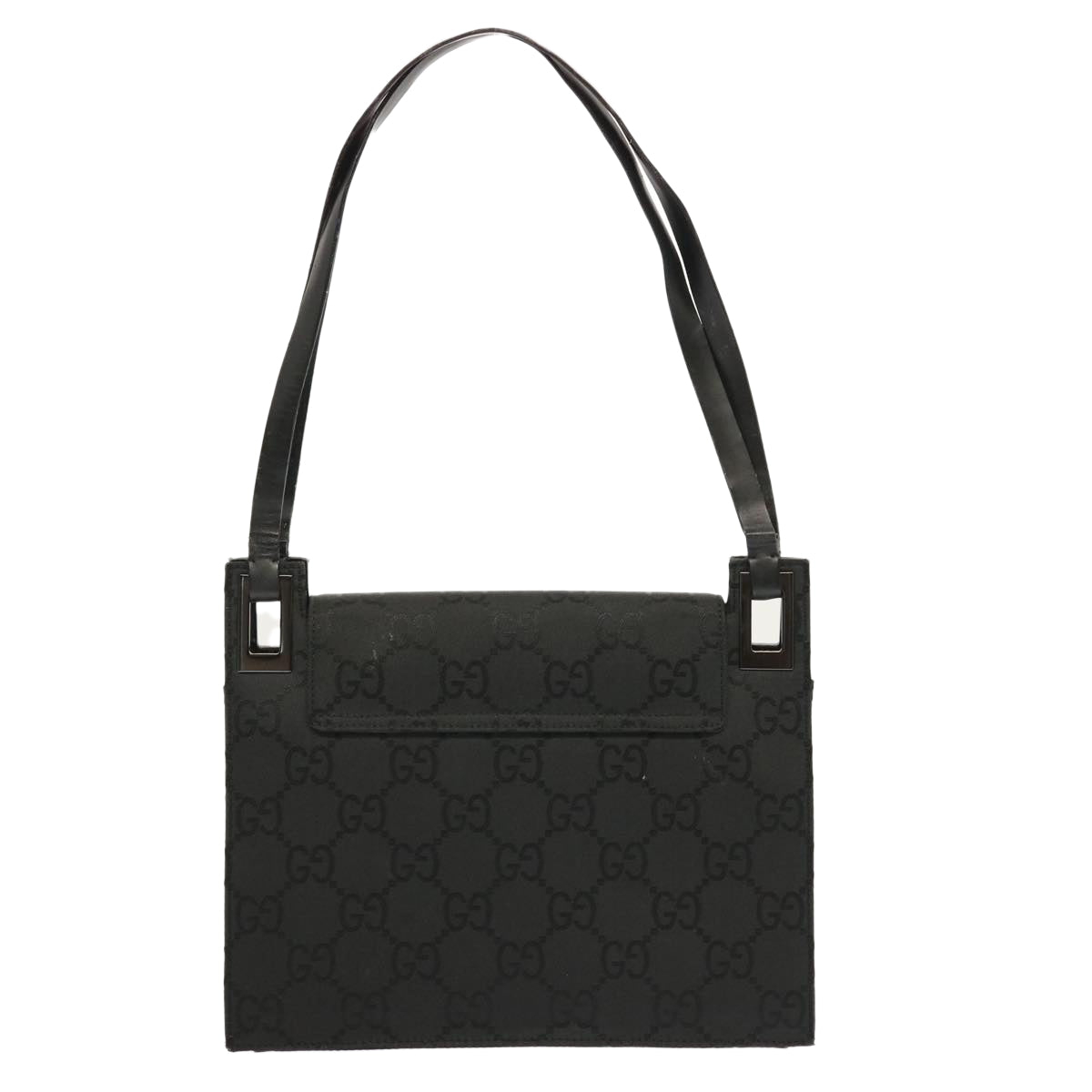 GUCCI GG Canvas Shoulder Bag Black 001 3068 1705 Auth bs13420 - 0