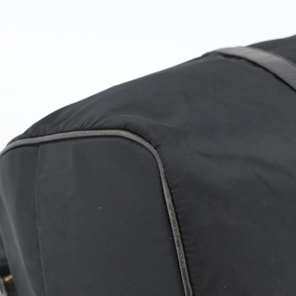 PRADA Boston Bag Nylon Black Auth bs13423