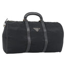 PRADA Boston Bag Nylon Black Auth bs13423-1