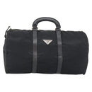 PRADA Boston Bag Nylon Black Auth bs13423-13