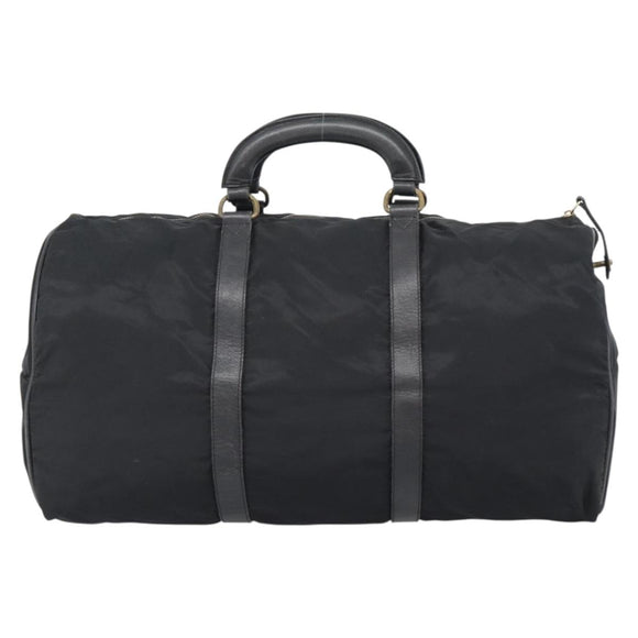 PRADA Boston Bag Nylon Black Auth bs13423