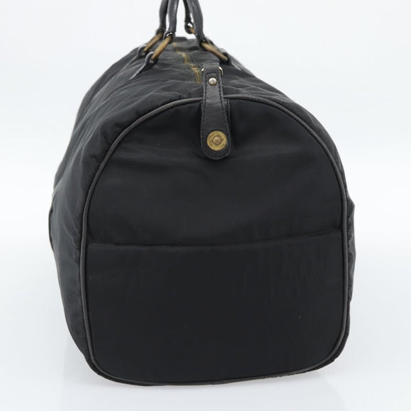 PRADA Boston Bag Nylon Black Auth bs13423