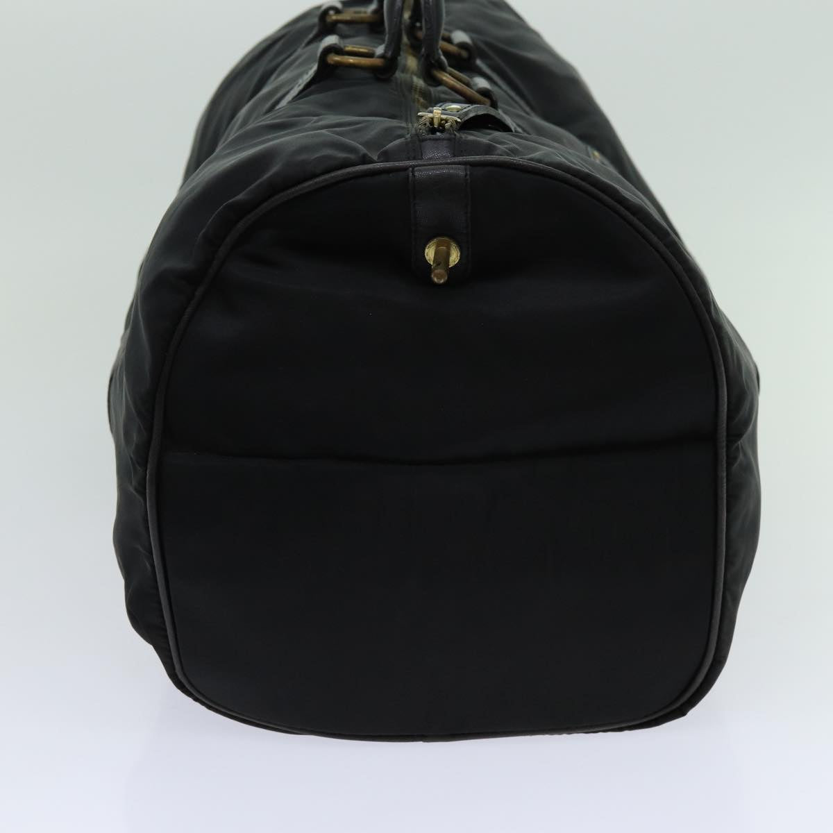 PRADA Boston Bag Nylon Black Auth bs13423