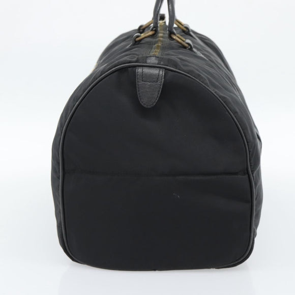 PRADA Boston Bag Nylon Black Auth bs13423