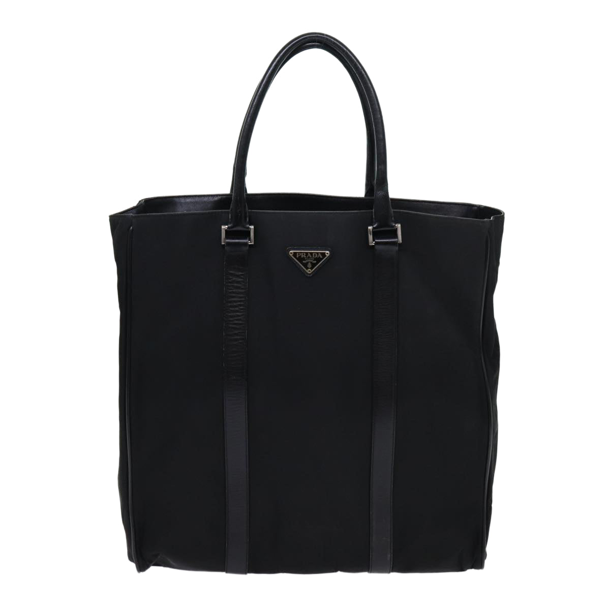 PRADA Hand Bag Nylon Black Auth bs13435 - 0