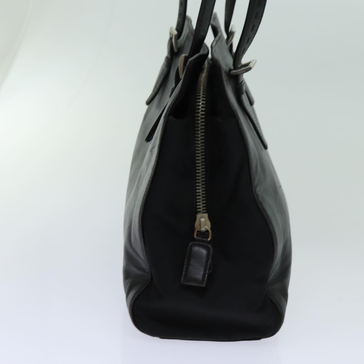 PRADA Shoulder Bag Leather Black Auth bs13436