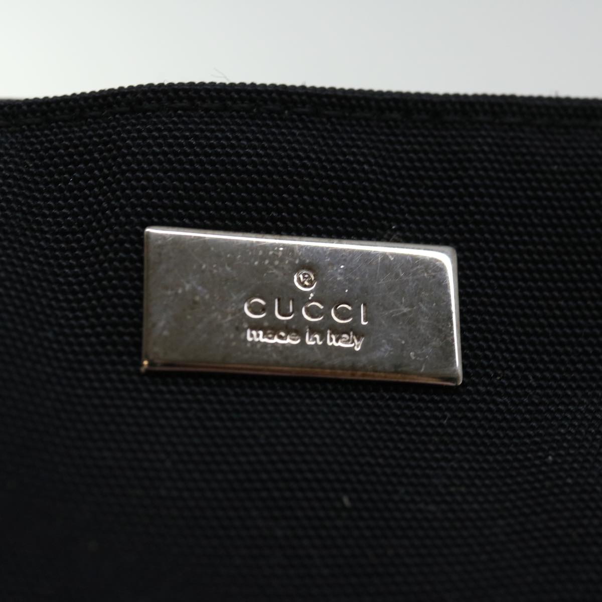 GUCCI Shoulder Bag Nylon Black 002 1076 3754 Auth bs13439