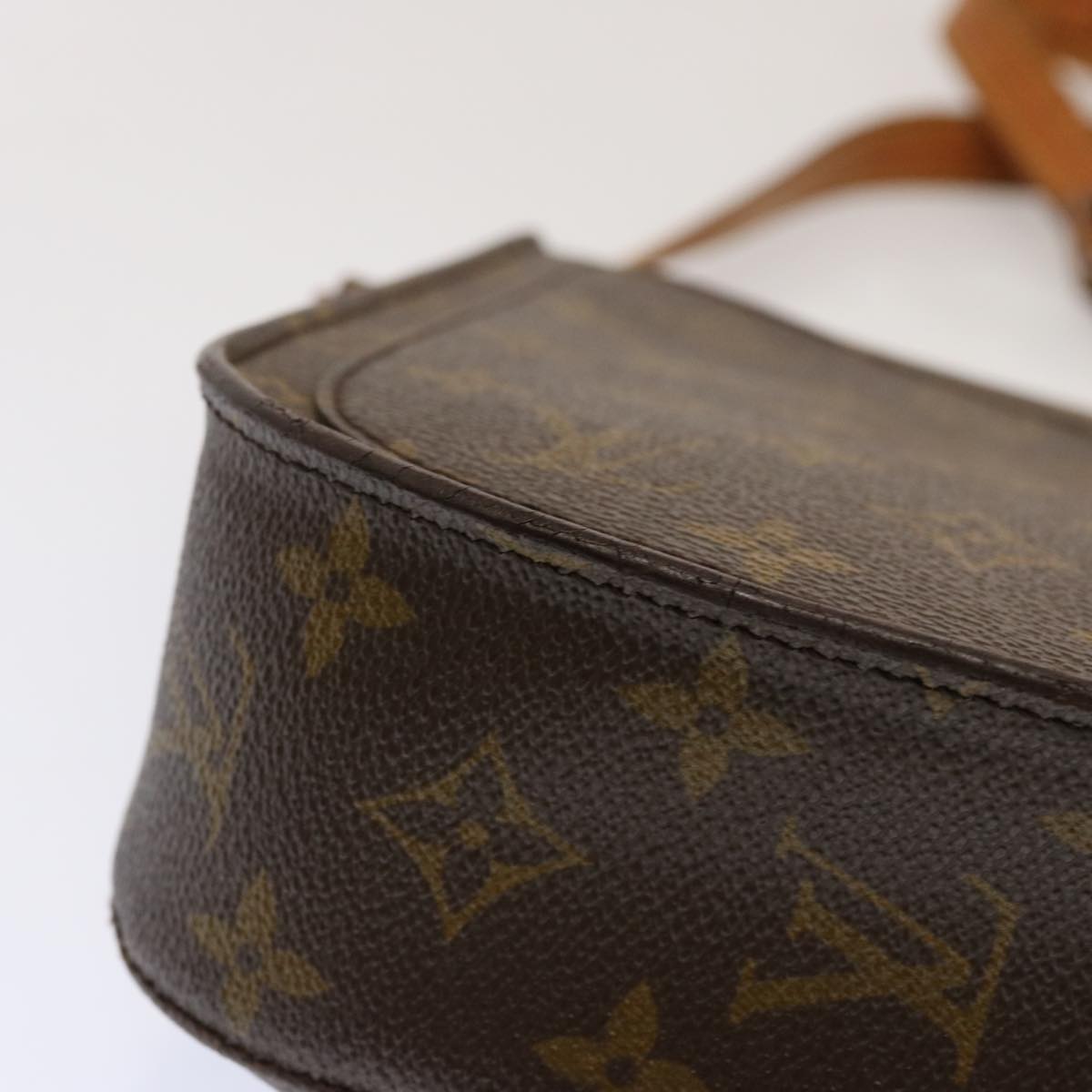 LOUIS VUITTON Monogram Saint Cloud GM Shoulder Bag Vintage M51242 Auth bs13477