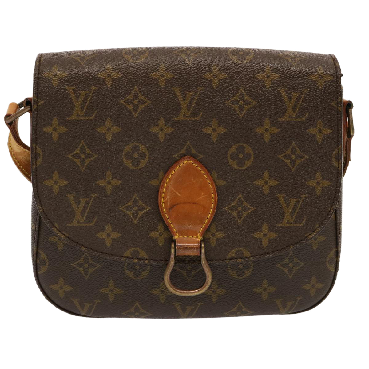 LOUIS VUITTON Monogram Saint Cloud GM Shoulder Bag Vintage M51242 Auth bs13477