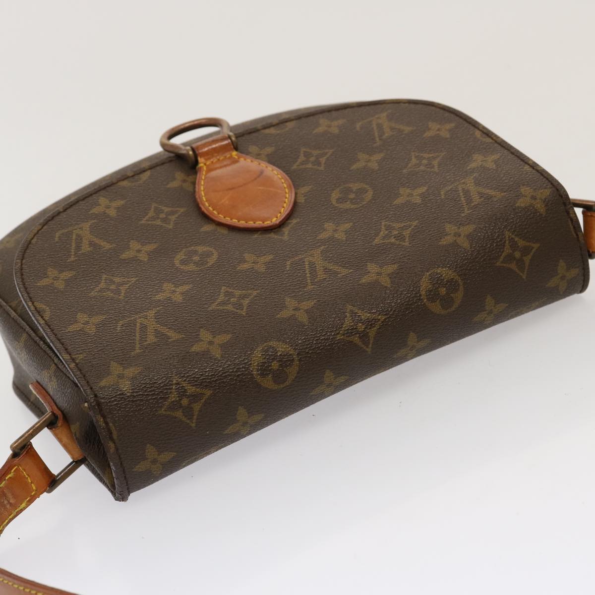 LOUIS VUITTON Monogram Saint Cloud GM Shoulder Bag Vintage M51242 Auth bs13477