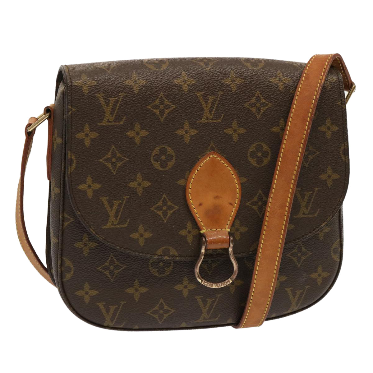 LOUIS VUITTON Monogram Saint Cloud GM Shoulder Bag M51242 LV Auth bs13478