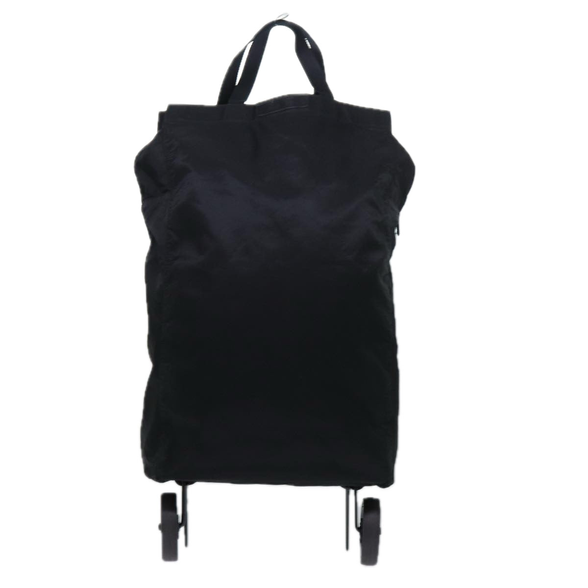 PRADA Carry Case Boston Bag Nylon Black Auth bs13483 - 0