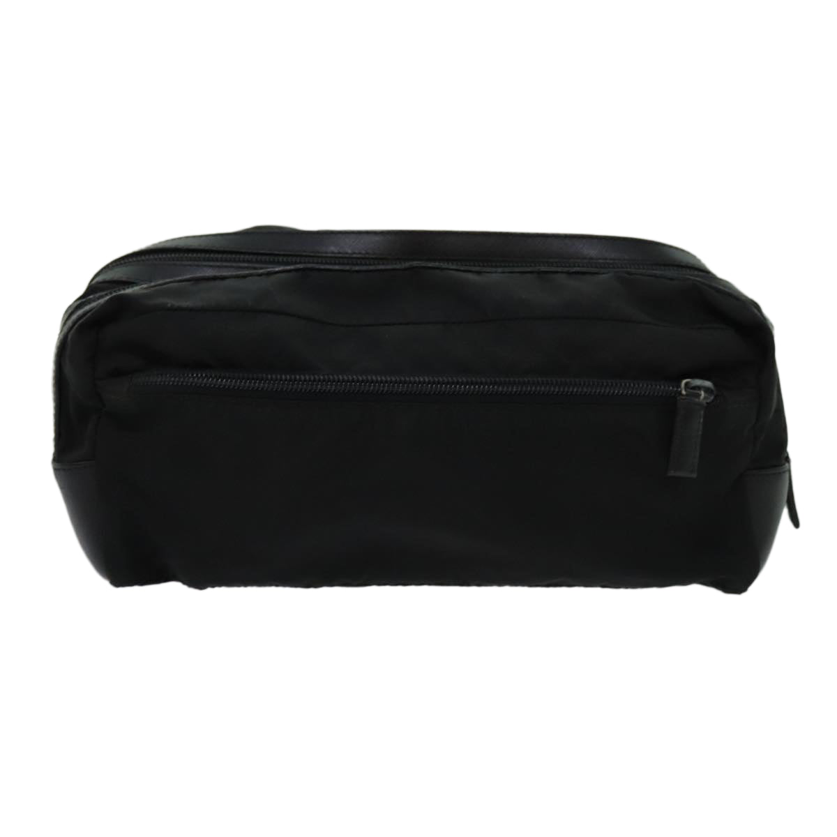 PRADA Clutch Bag Nylon Black Auth bs13493 - 0