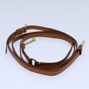 LOUIS VUITTON Belt Leather 95/38 Beige LV Auth bs13504-13