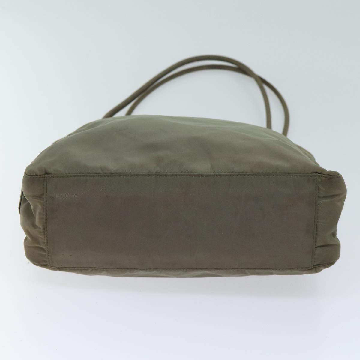 PRADA Shoulder Bag Nylon Khaki Auth bs13512