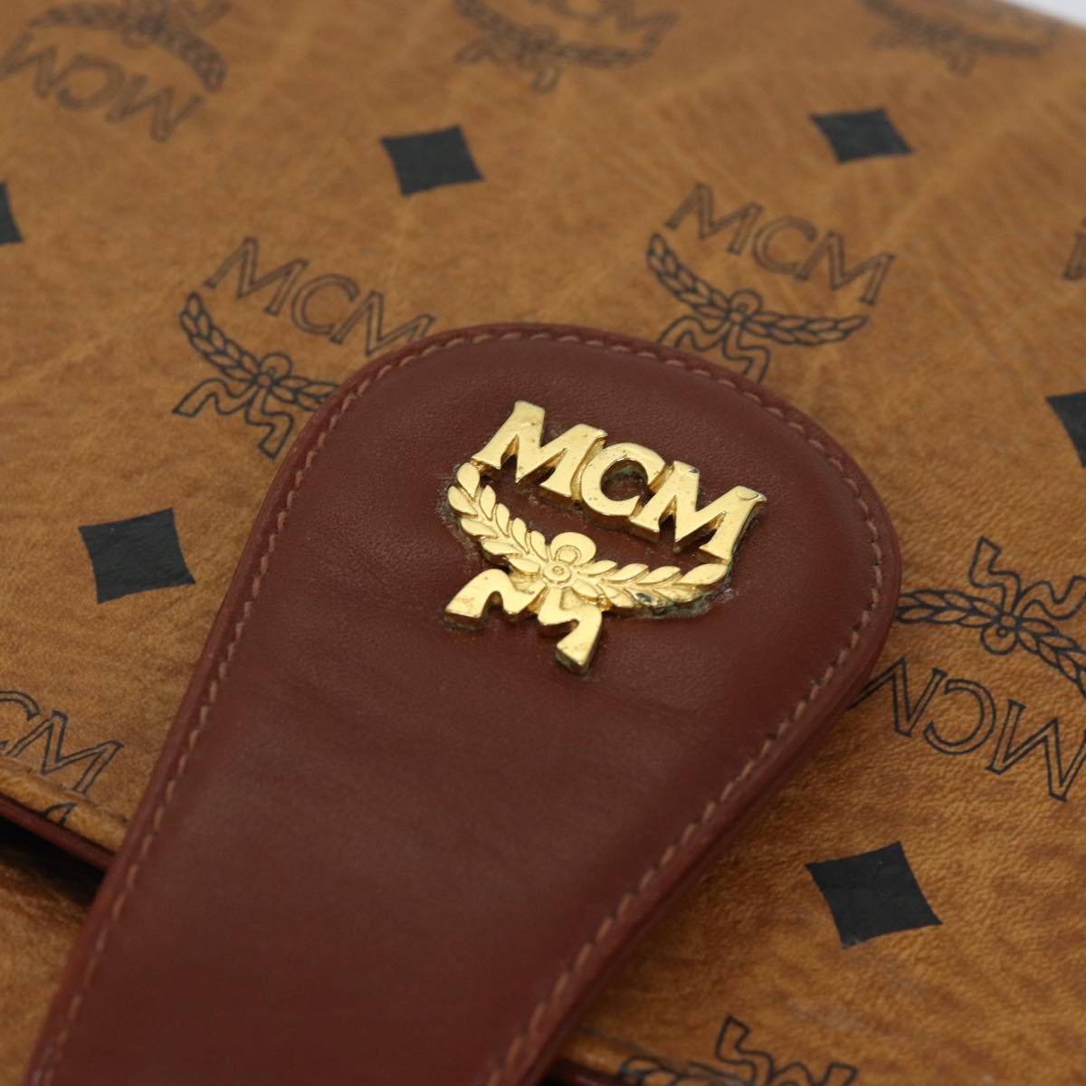 MCM Vicetos Logogram Shoulder Bag PVC Brown Auth bs13513