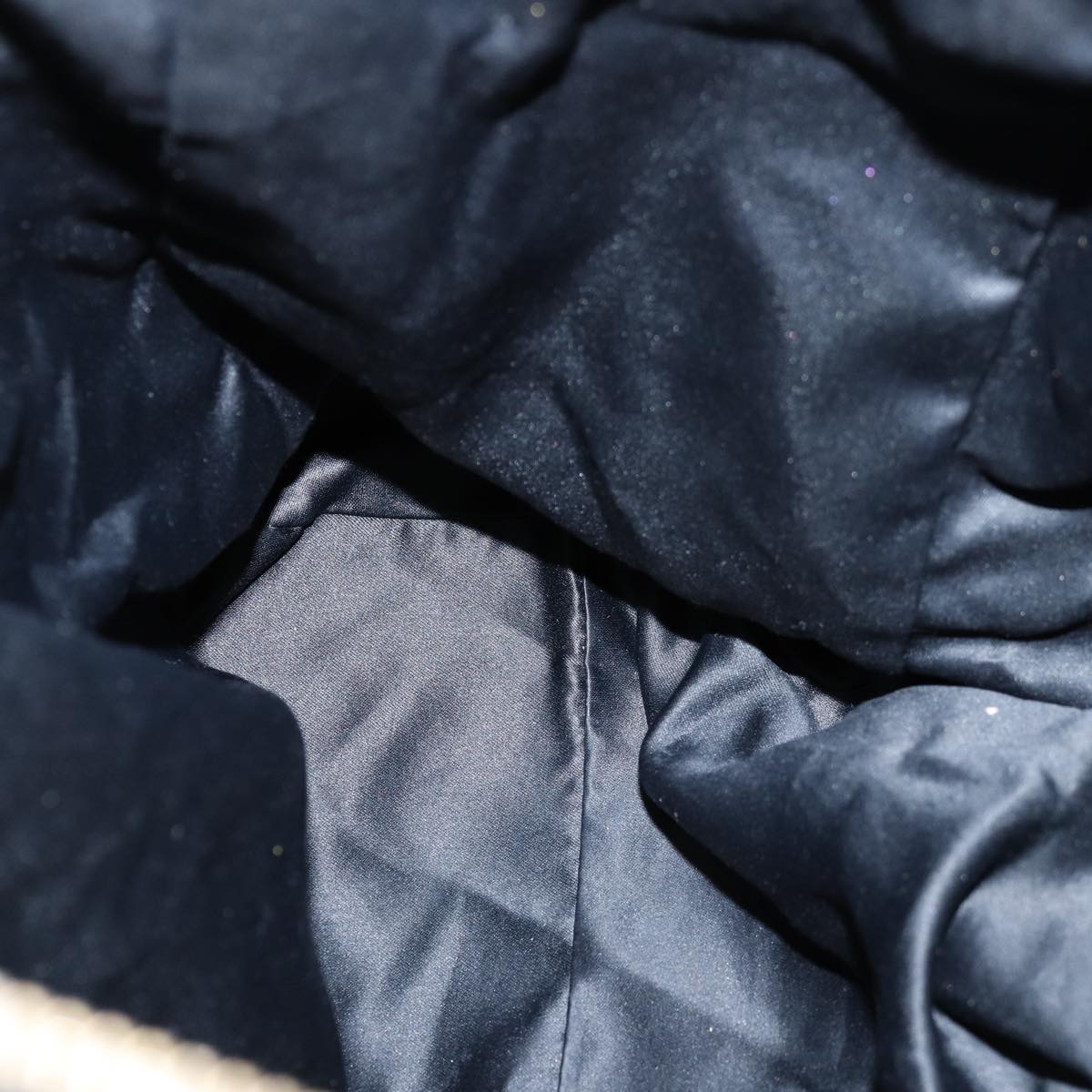 Miu Miu Hand Bag Leather Black Auth bs13519