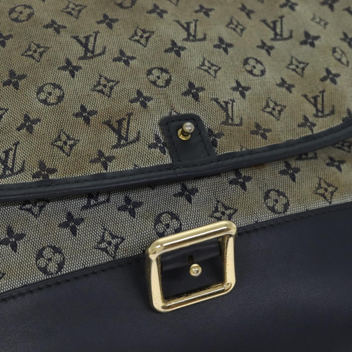 LOUIS VUITTON Monogram Mini Belanger Shoulder Bag Blue M92670 LV Auth bs13523