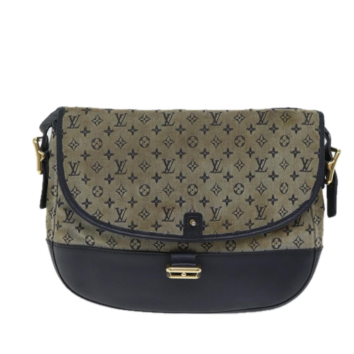 LOUIS VUITTON Monogram Mini Belanger Shoulder Bag Blue M92670 LV Auth bs13523