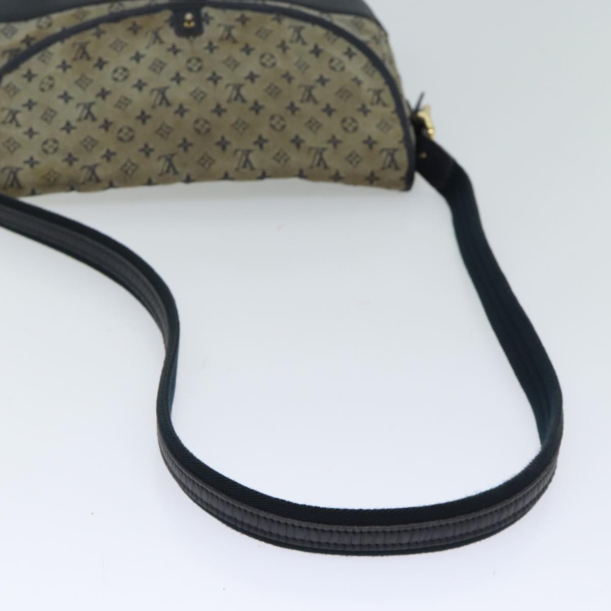 LOUIS VUITTON Monogram Mini Belanger Shoulder Bag Blue M92670 LV Auth bs13523