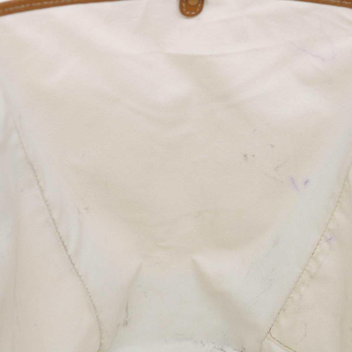 CELINE Macadam Canvas Tote Bag PVC White Auth bs13537