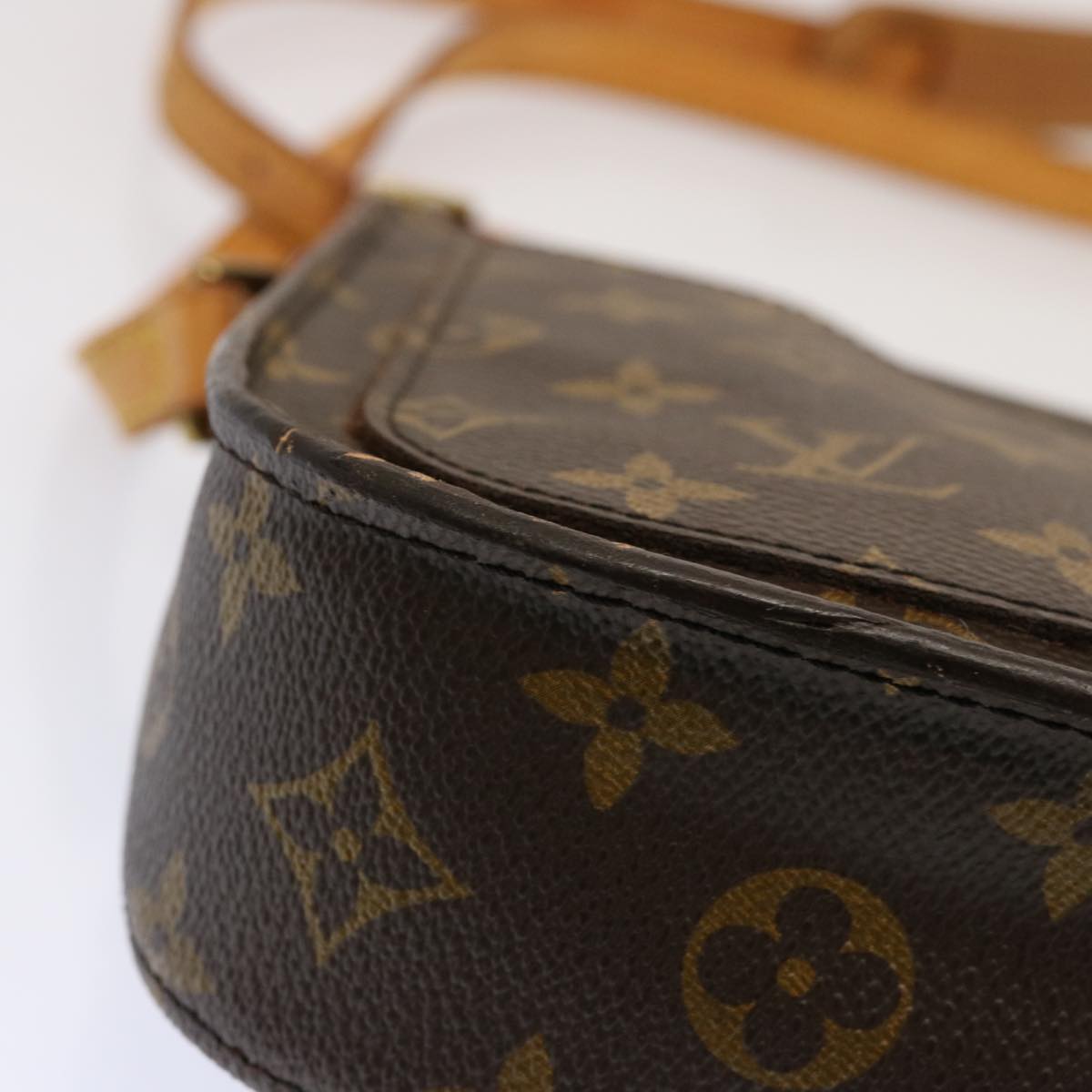 LOUIS VUITTON Monogram Saint Cloud MM Shoulder Bag M51243 LV Auth bs13540