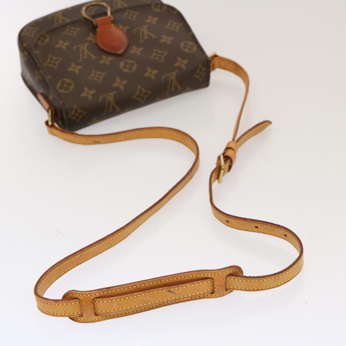 LOUIS VUITTON Monogram Saint Cloud MM Shoulder Bag M51243 LV Auth bs13540