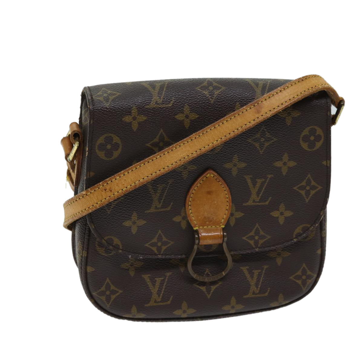 LOUIS VUITTON Monogram Saint Cloud MM Shoulder Bag M51243 LV Auth bs13542