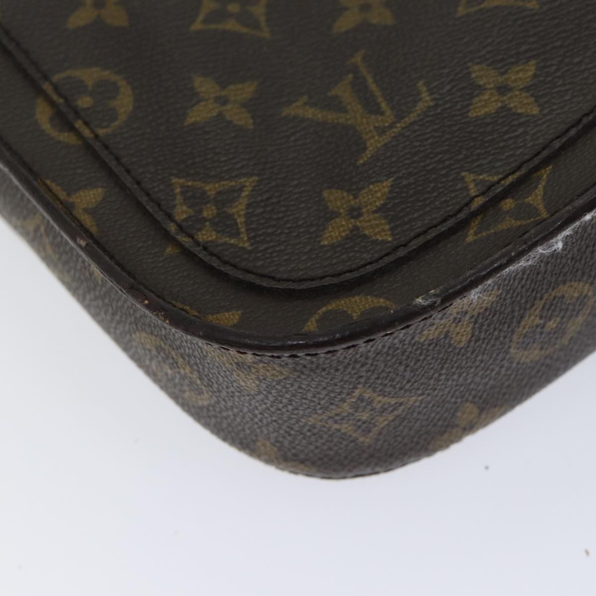 LOUIS VUITTON Monogram Saint Cloud MM Shoulder Bag M51243 LV Auth bs13542