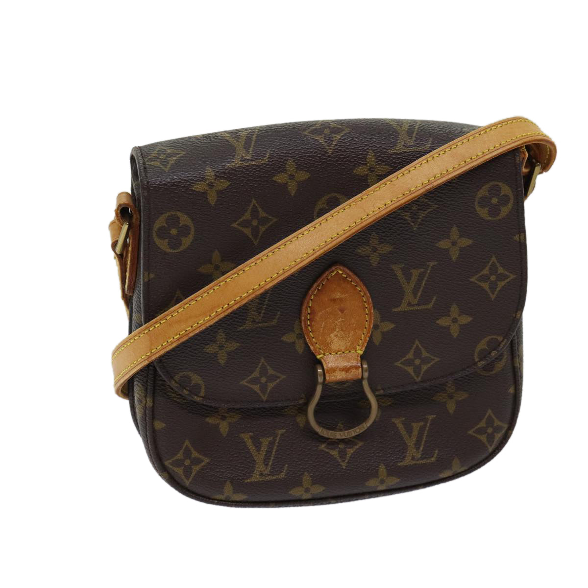 LOUIS VUITTON Monogram Saint Cloud MM Shoulder Bag M51243 LV Auth bs13549